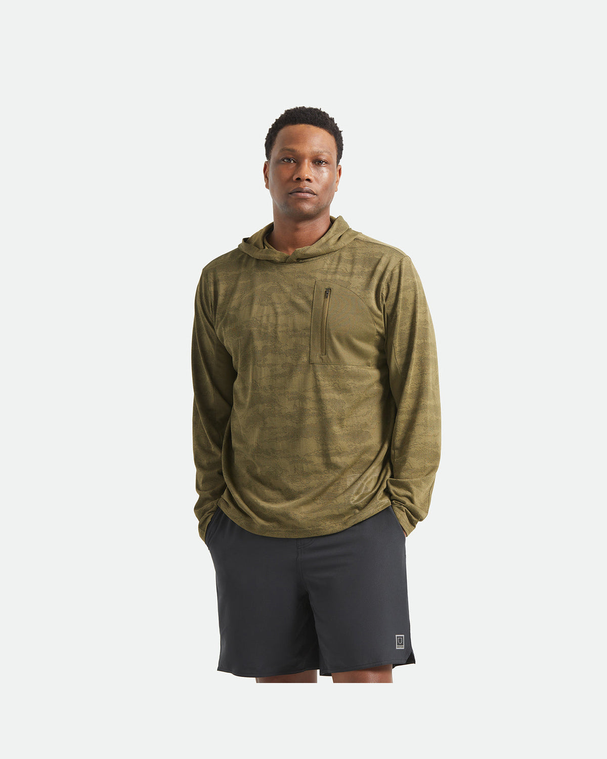 JOURNEY L/S SUN HOODIE - OLIVE TIGER CAMO