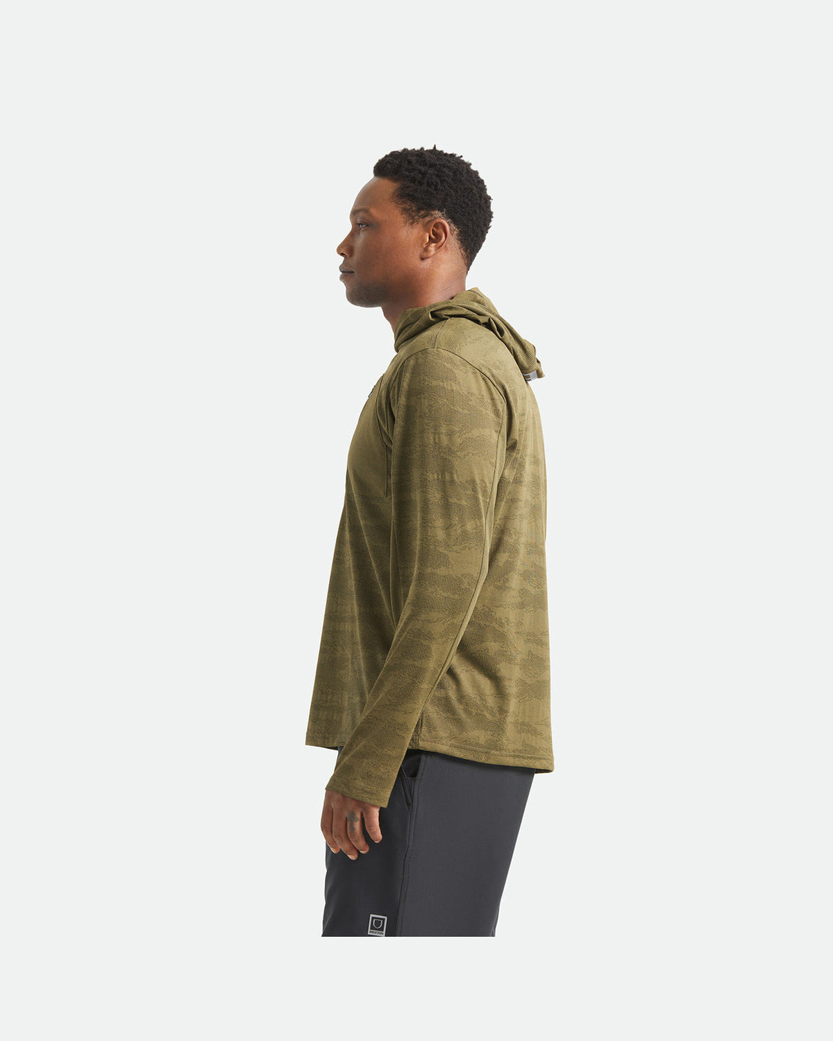 JOURNEY L/S SUN HOODIE - OLIVE TIGER CAMO