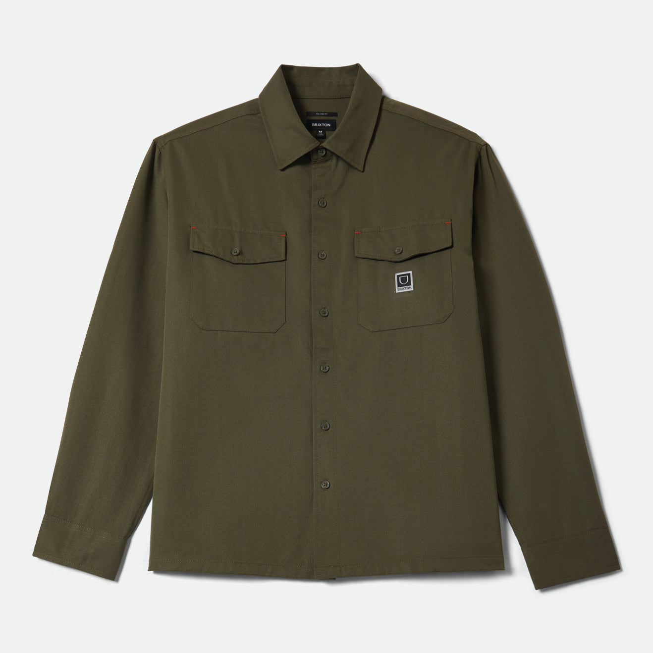 JOURNEY LW L/S WVN - DARK OLIVE