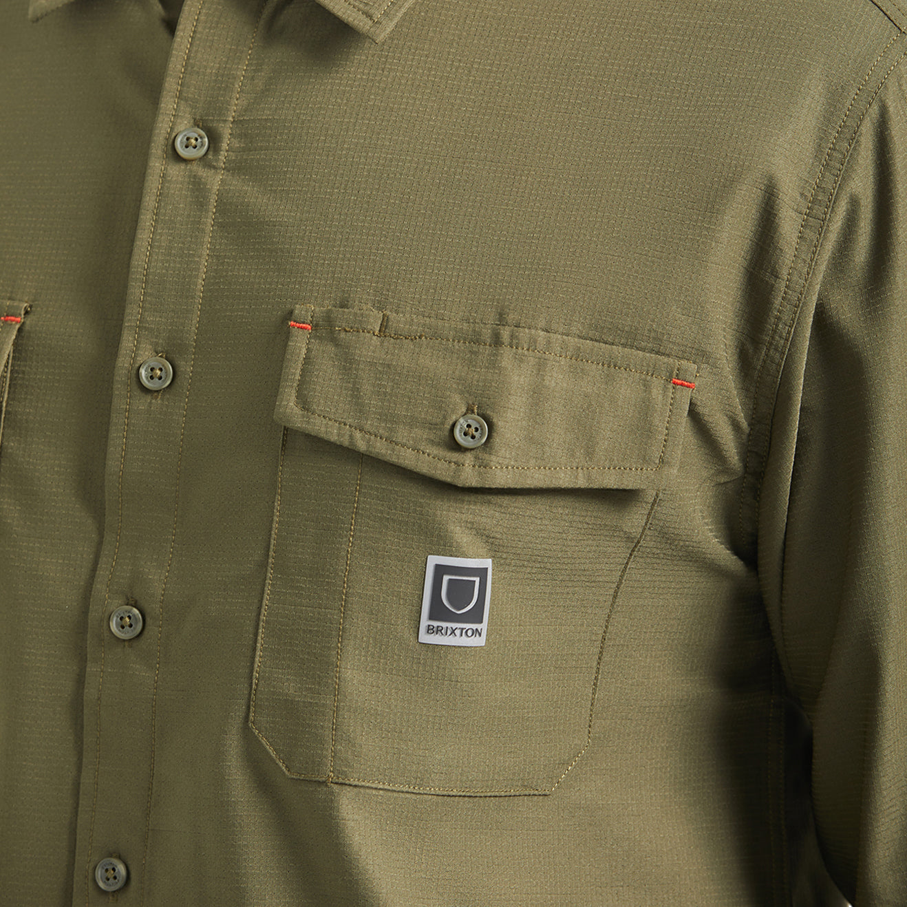 JOURNEY LW L/S WVN - DARK OLIVE