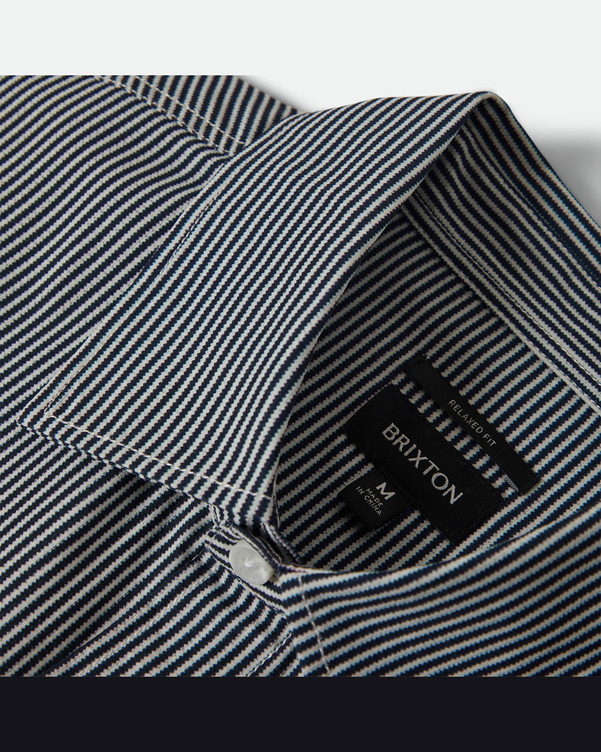 JOURNEY LW L/S WVN - NAVY/WHITE STRIPE