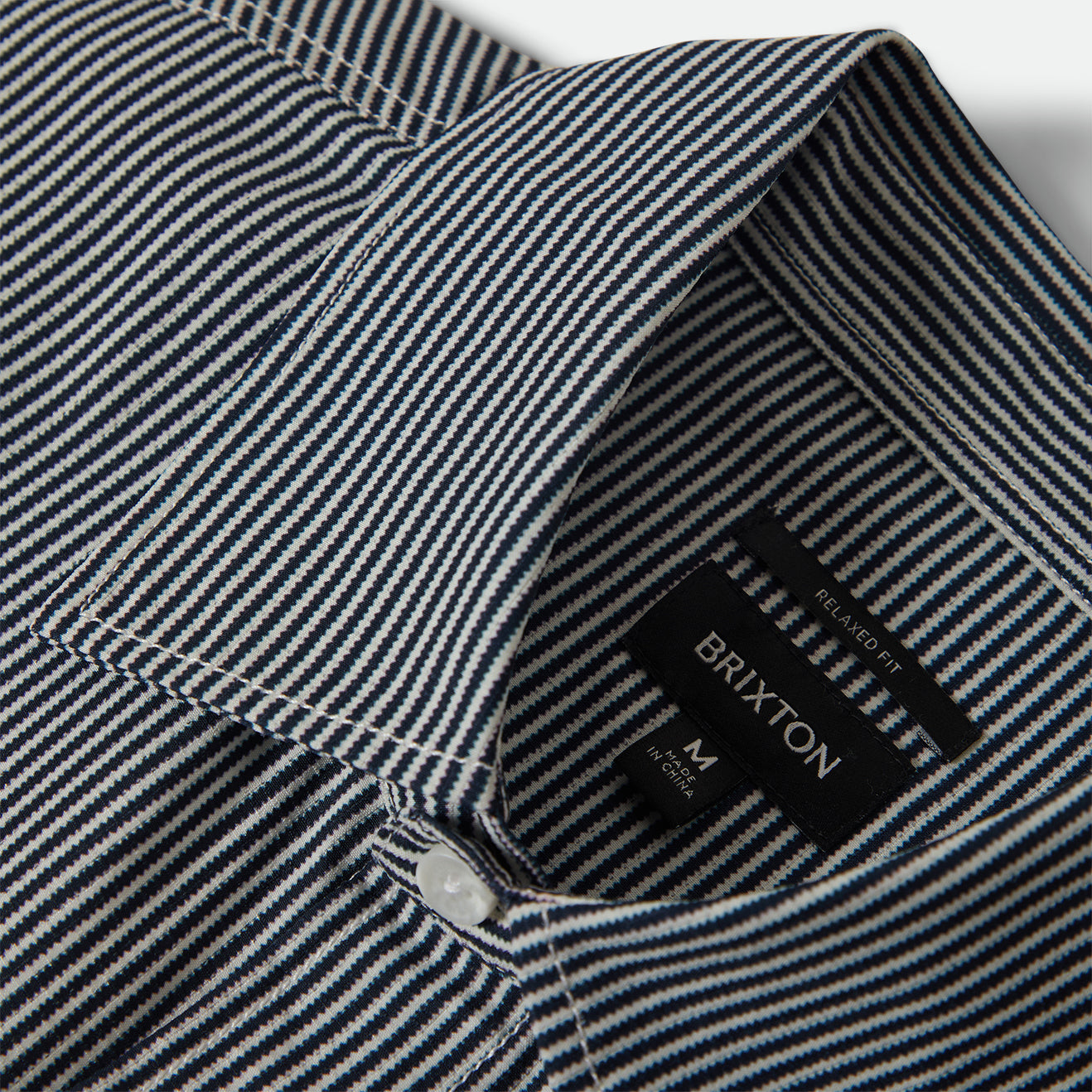 JOURNEY LW L/S WVN - NAVY/WHITE STRIPE