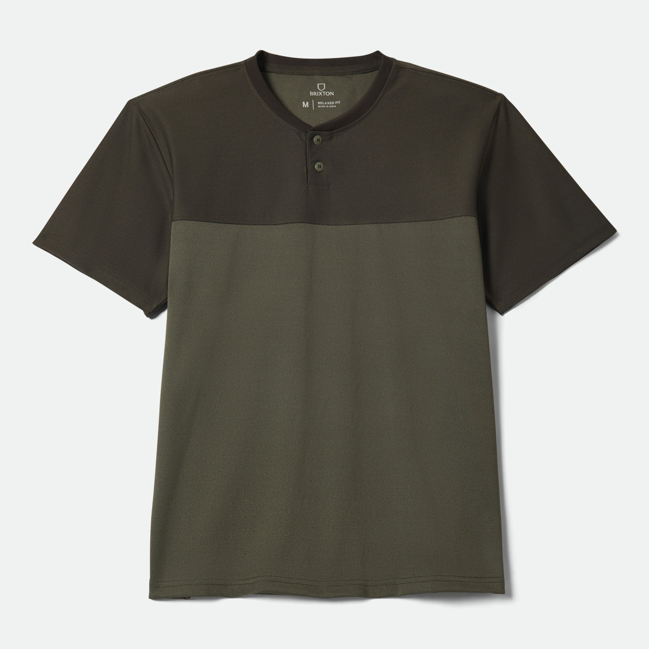 JOURNEY S/S HENLEY - DARK OLIVE