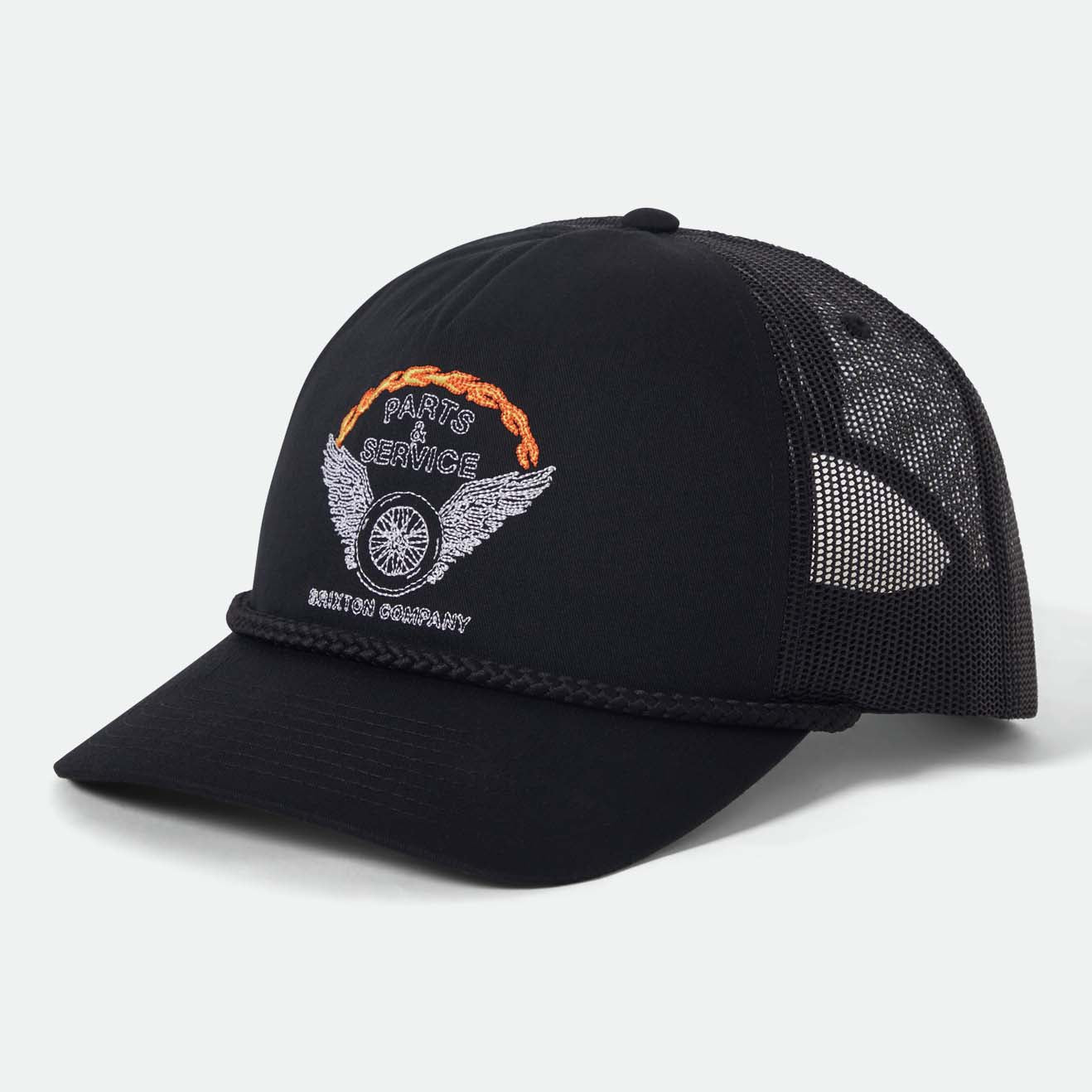 LEEWAY MP TRUCKER HAT - BLACK/BLACK
