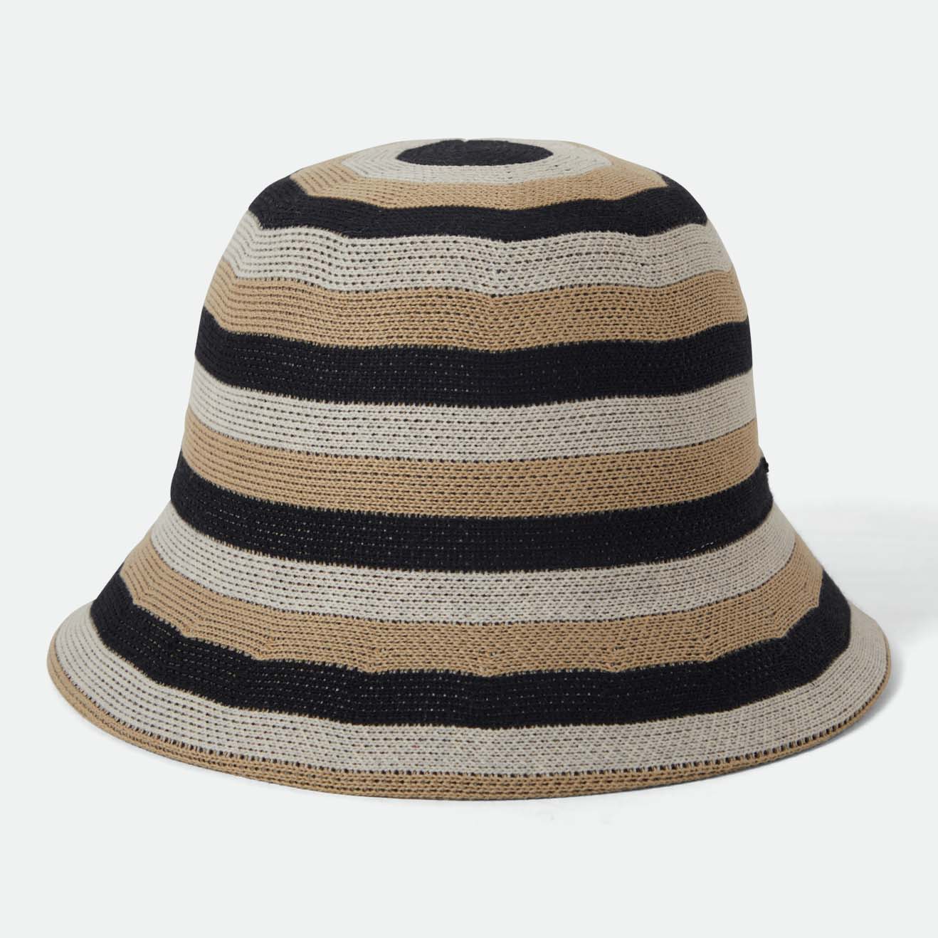 LISBOA KNIT PACKABLE BUCKET HA - BLACK/SAND/WHITECAP