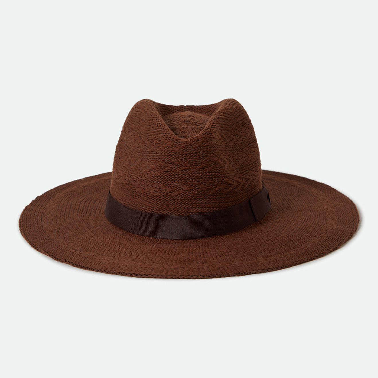 LYONS KNIT PATTERN PACKABLE HAT - COFFEE/COFFEE