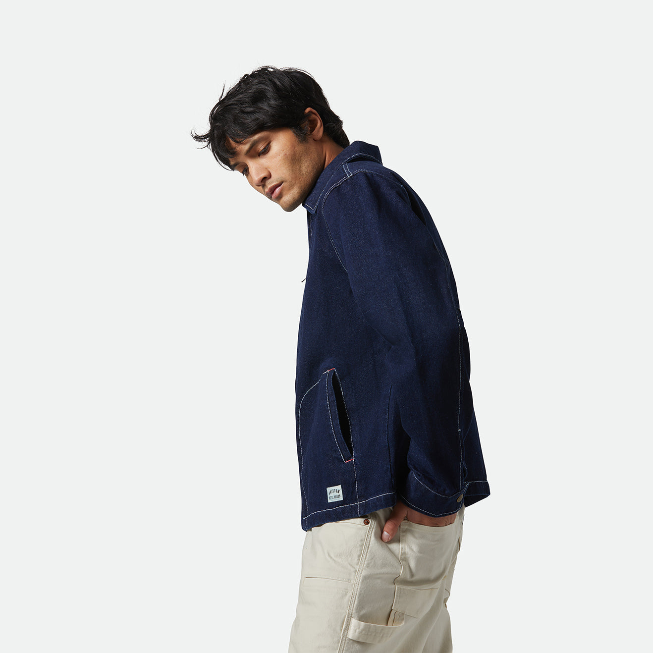MECHANIC GARAGE ZIP JKT - RINSE DENIM