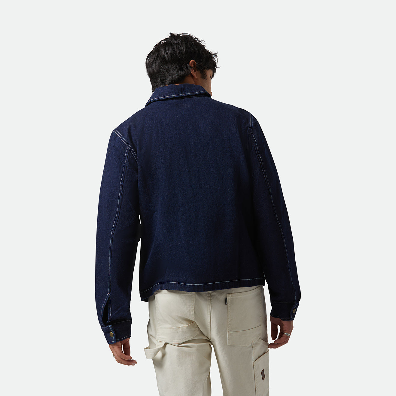 MECHANIC GARAGE ZIP JKT - RINSE DENIM