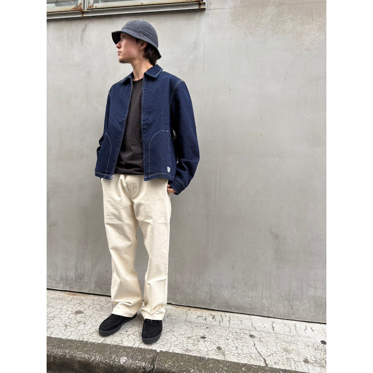 MECHANIC GARAGE ZIP JKT - RINSE DENIM