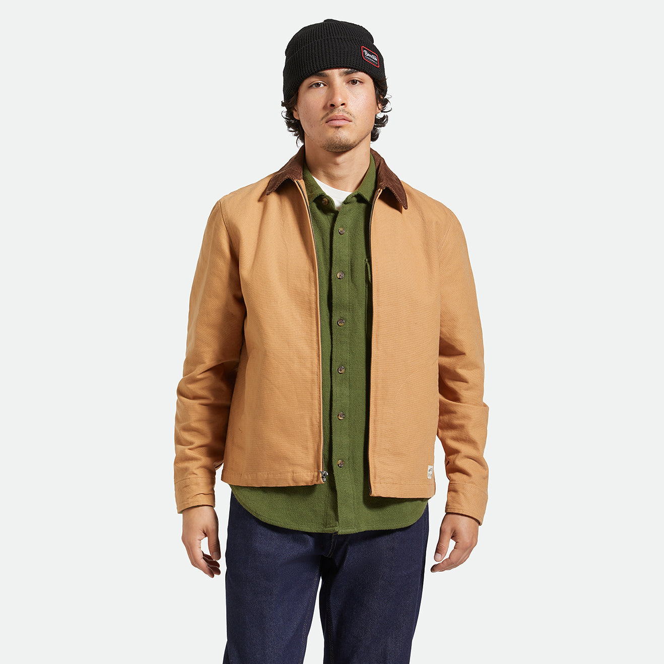 MECHANIC GARAGE ZIP JKT-TOBACCO BROWN