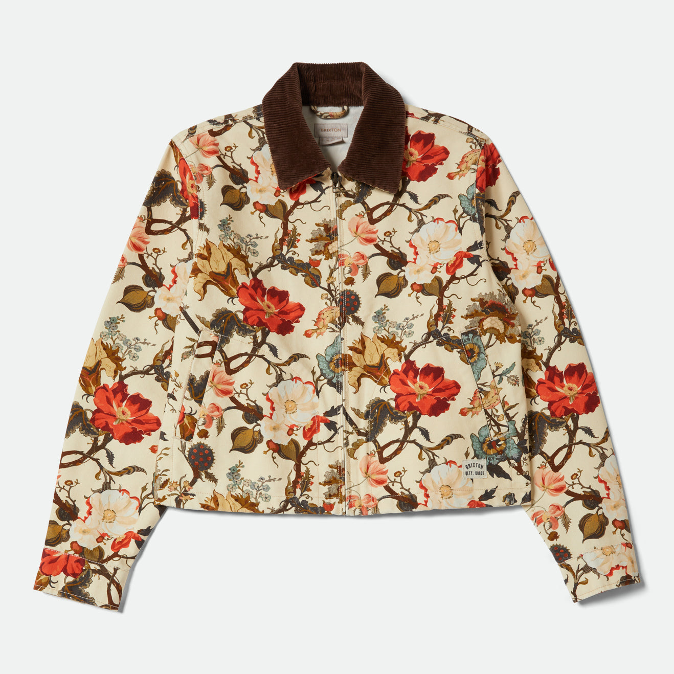 MECHANICS W GARAGE ZIP JACKET - BOTANICAL FLORAL