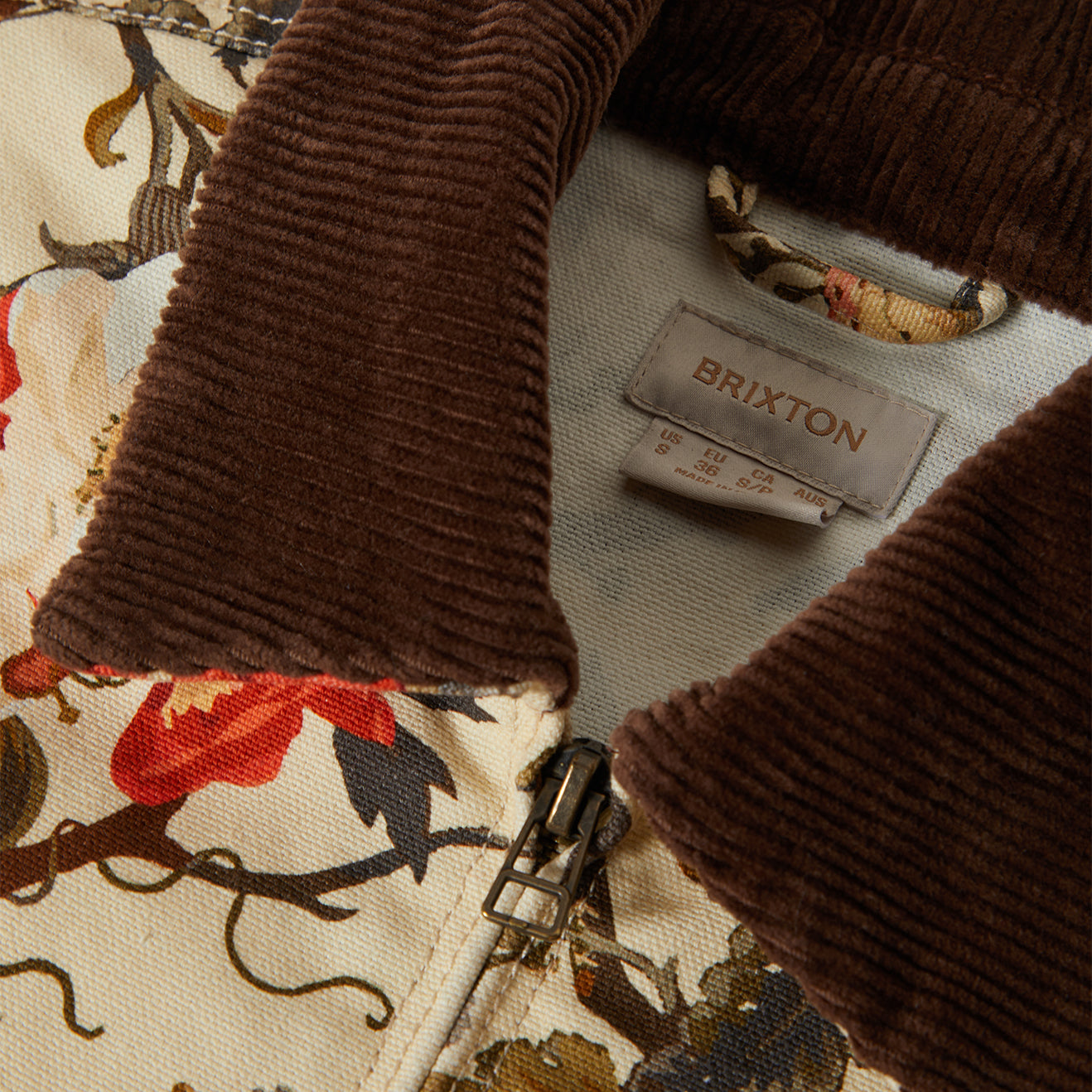 MECHANICS W GARAGE ZIP JACKET - BOTANICAL FLORAL