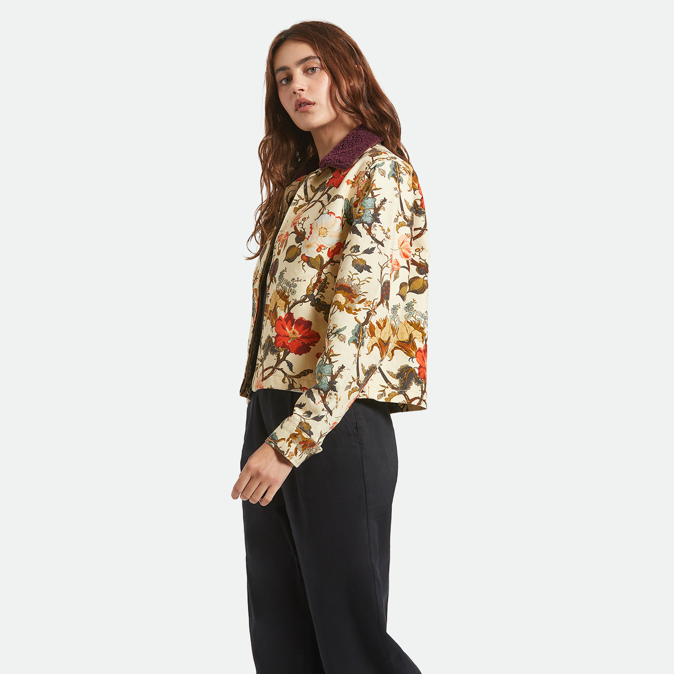 MECHANICS W GARAGE ZIP JACKET - BOTANICAL FLORAL