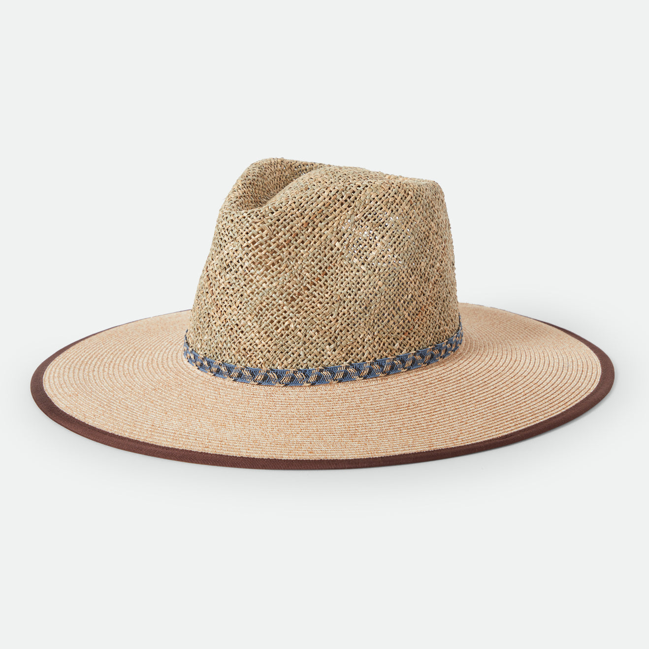NOVA SEAGRASS STRAW HAT - NATURAL/BLACK