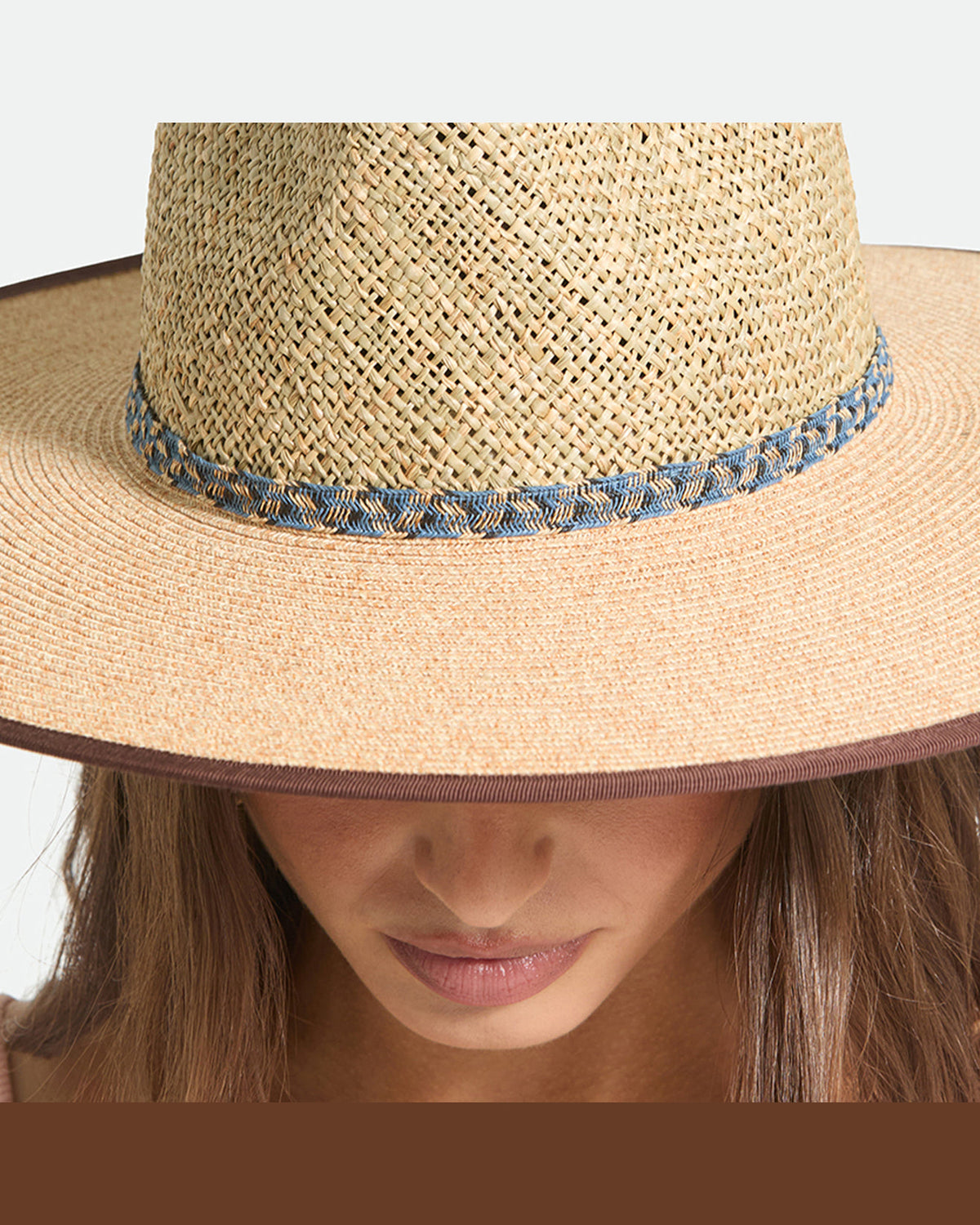 NOVA SEAGRASS STRAW HAT - NATURAL/BLACK