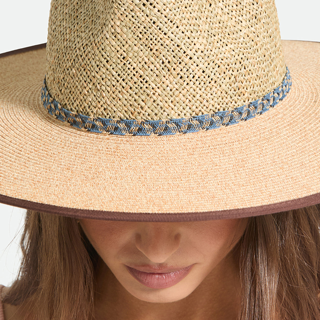 NOVA SEAGRASS STRAW HAT - NATURAL/BLACK