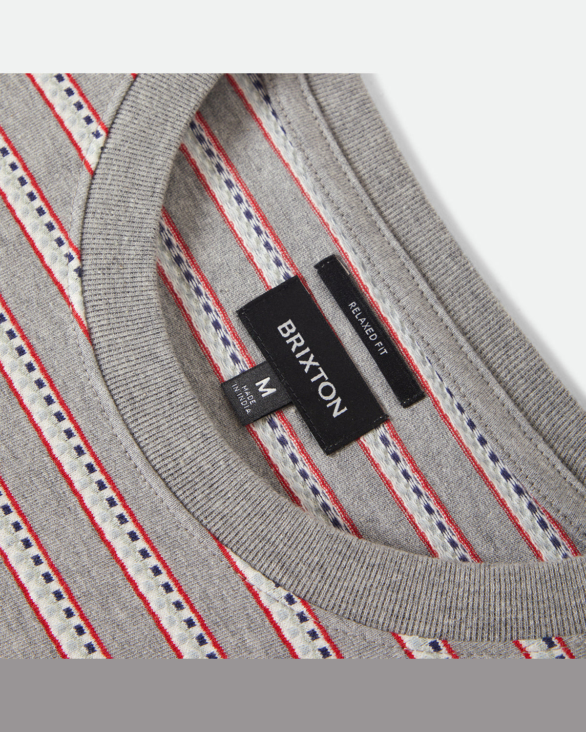 POOLSIDE PIQUE BOX CROP TEE - HEATHER GREY