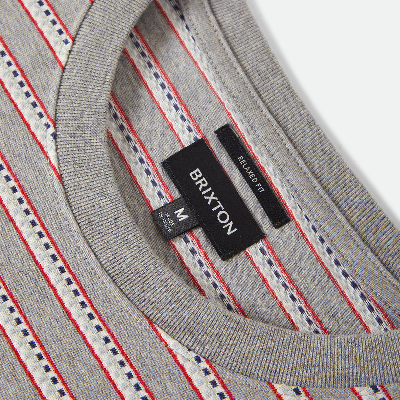 POOLSIDE PIQUE BOX CROP TEE - HEATHER GREY