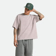 POOLSIDE PIQUE BOX CROP TEE - HEATHER GREY