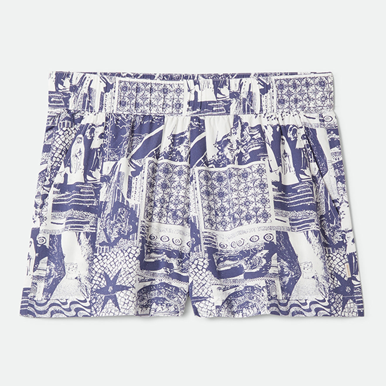 POST PLAYA E-WAIST SHORT - NAVY/WHITE COLLAGE