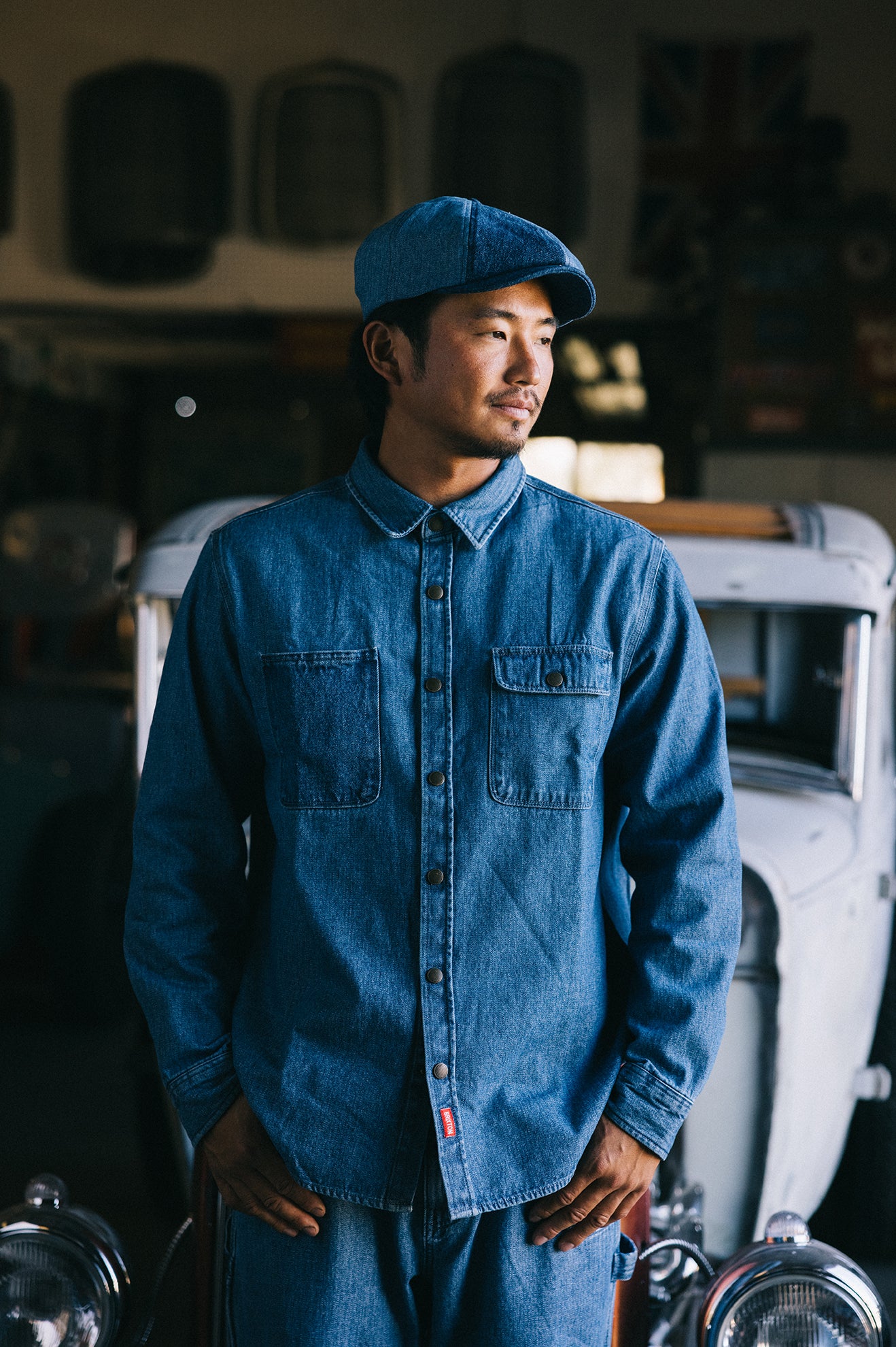MC ASSEMBLY OVERSHIRT-UNION HERRINGBONE