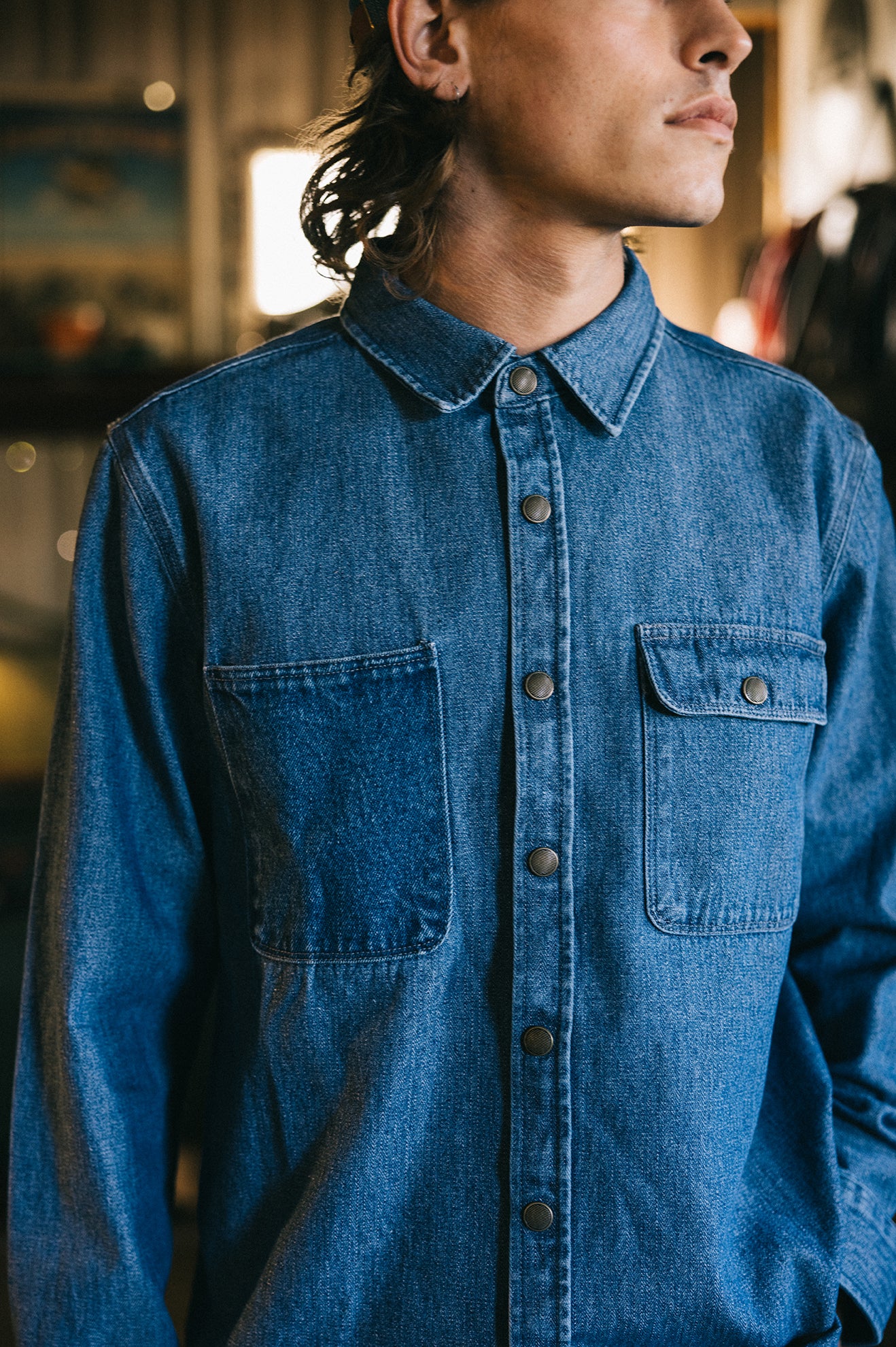 MC ASSEMBLY OVERSHIRT-UNION HERRINGBONE