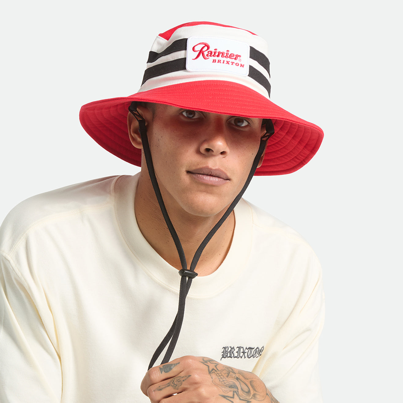 RAINIER X BRIXTON BOONIE - NATURAL/RED