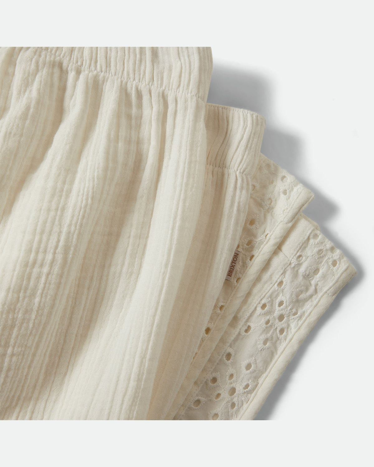 SEASIDE EYELET WIDE LEG PANT - OFF WHITE EYELET