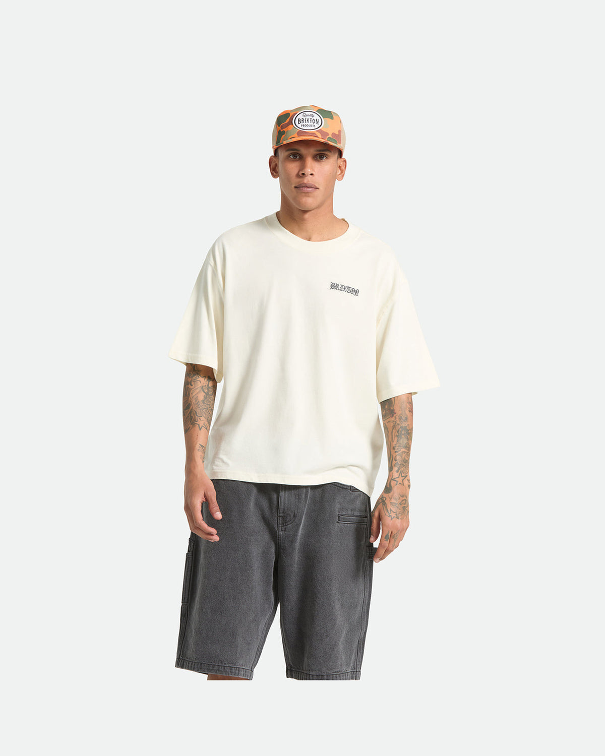 SERRANO S/S BOXED CROP - CREAM
