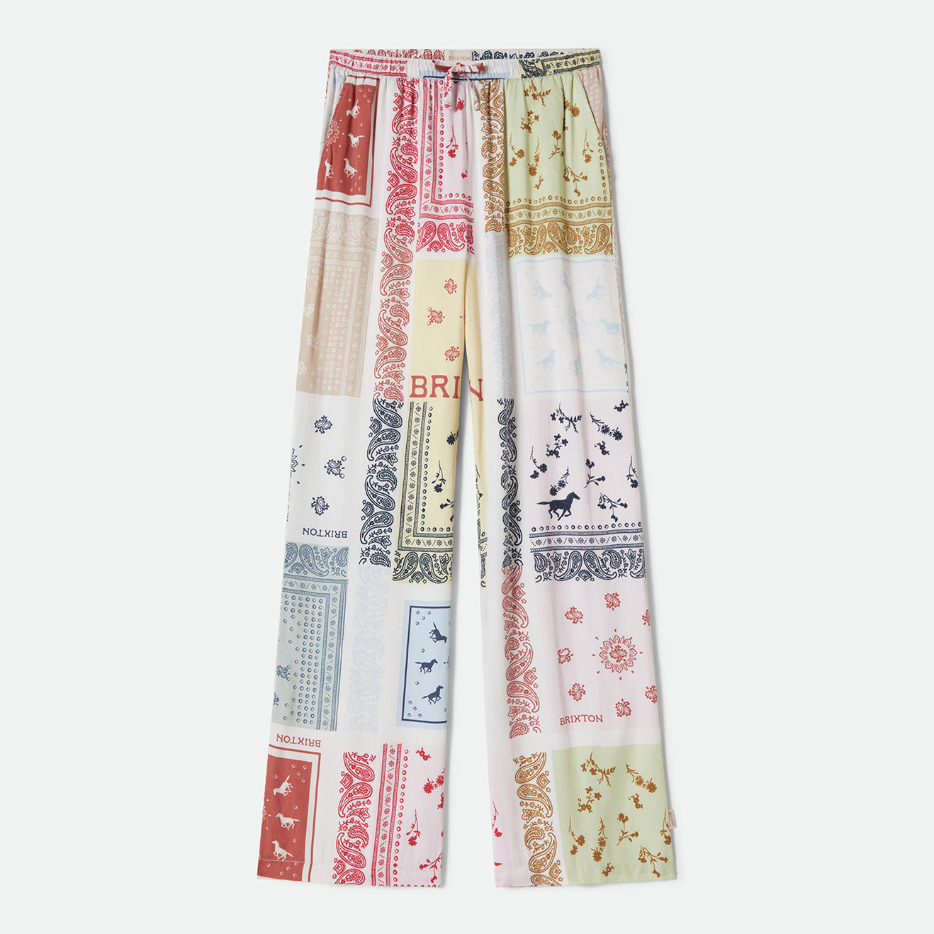 SILKY HUDSON LOUNGE PANT-MULTI COLOR BANDANA