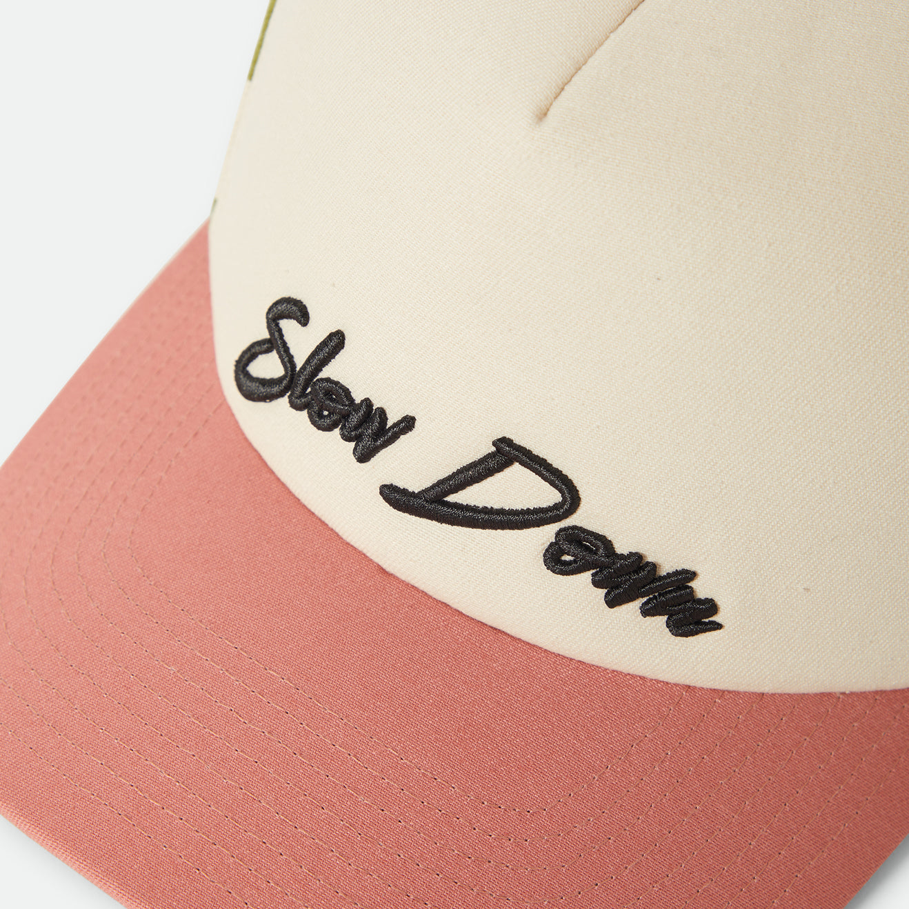 SLOW DOWN MP SNAPBACK - SUBLIME GREEN GINGHAM/WHITECAP/ITALIAN CLAY