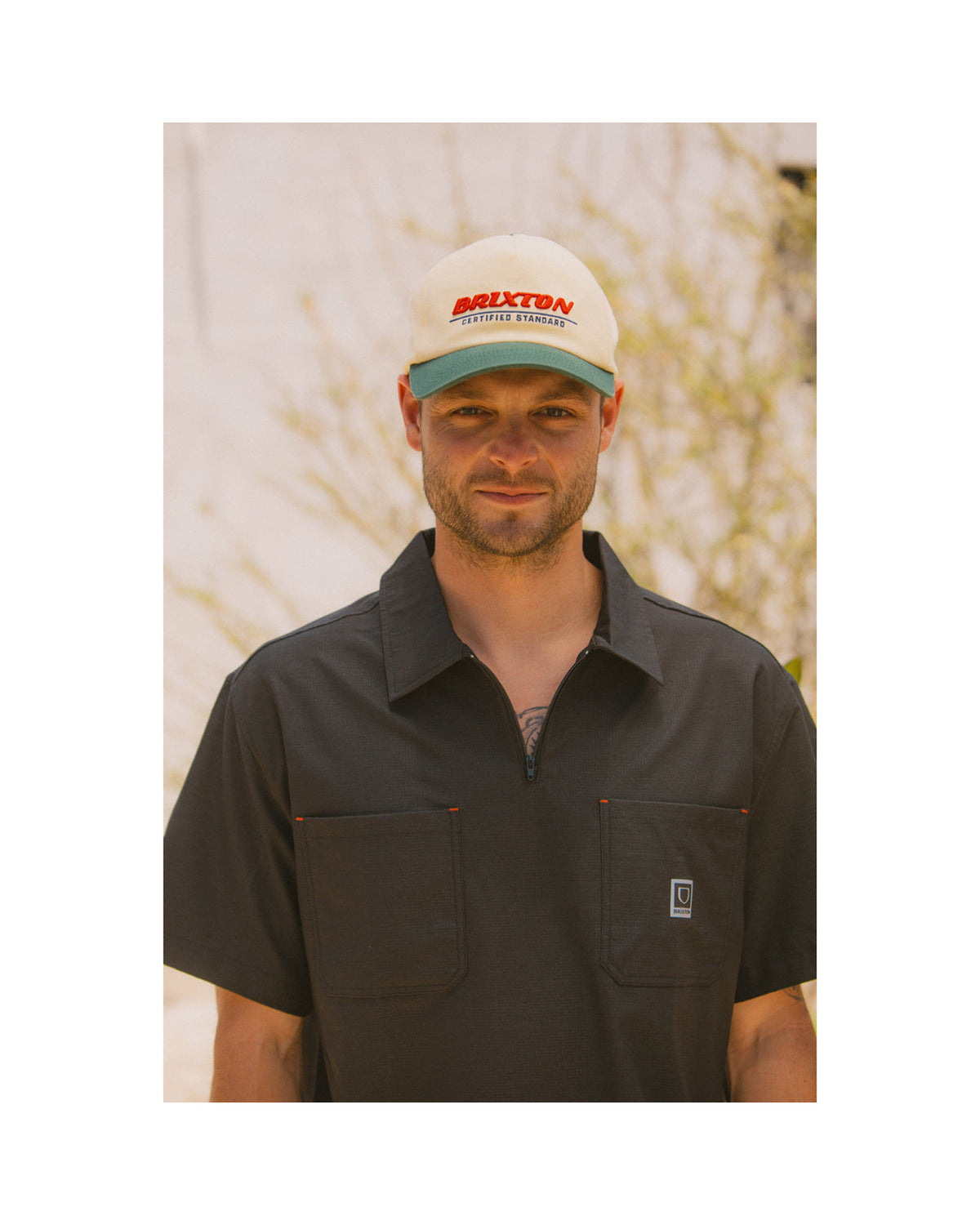 BRIXTON CERTIFIED LP ADJ HAT - WASHED CELESTIAL YELLOW/MEDITERRANEAN TEAL