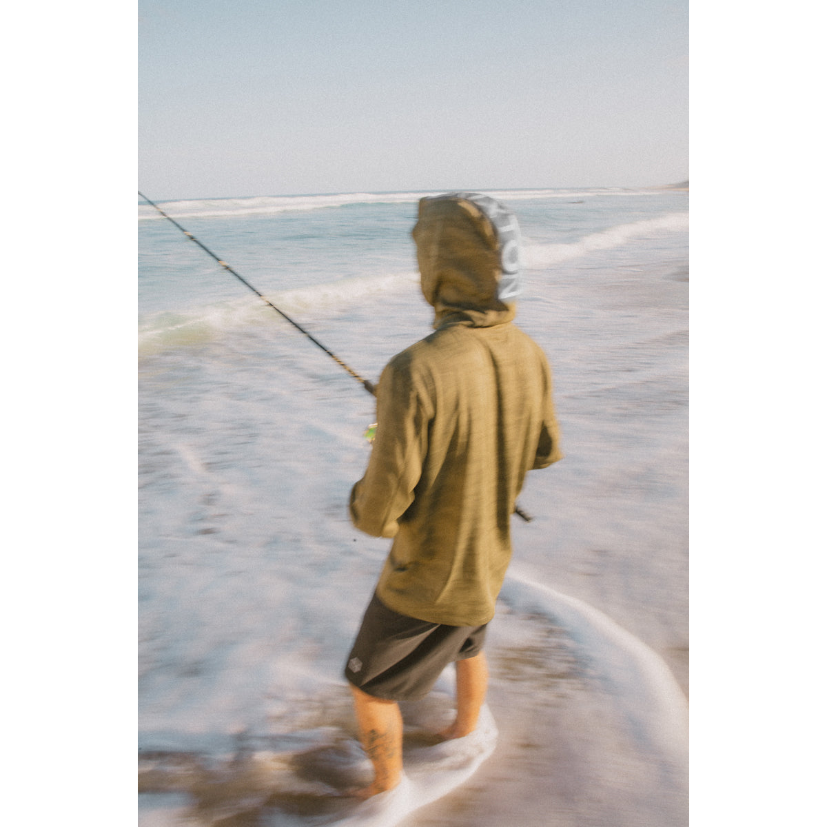 JOURNEY L/S SUN HOODIE - OLIVE TIGER CAMO