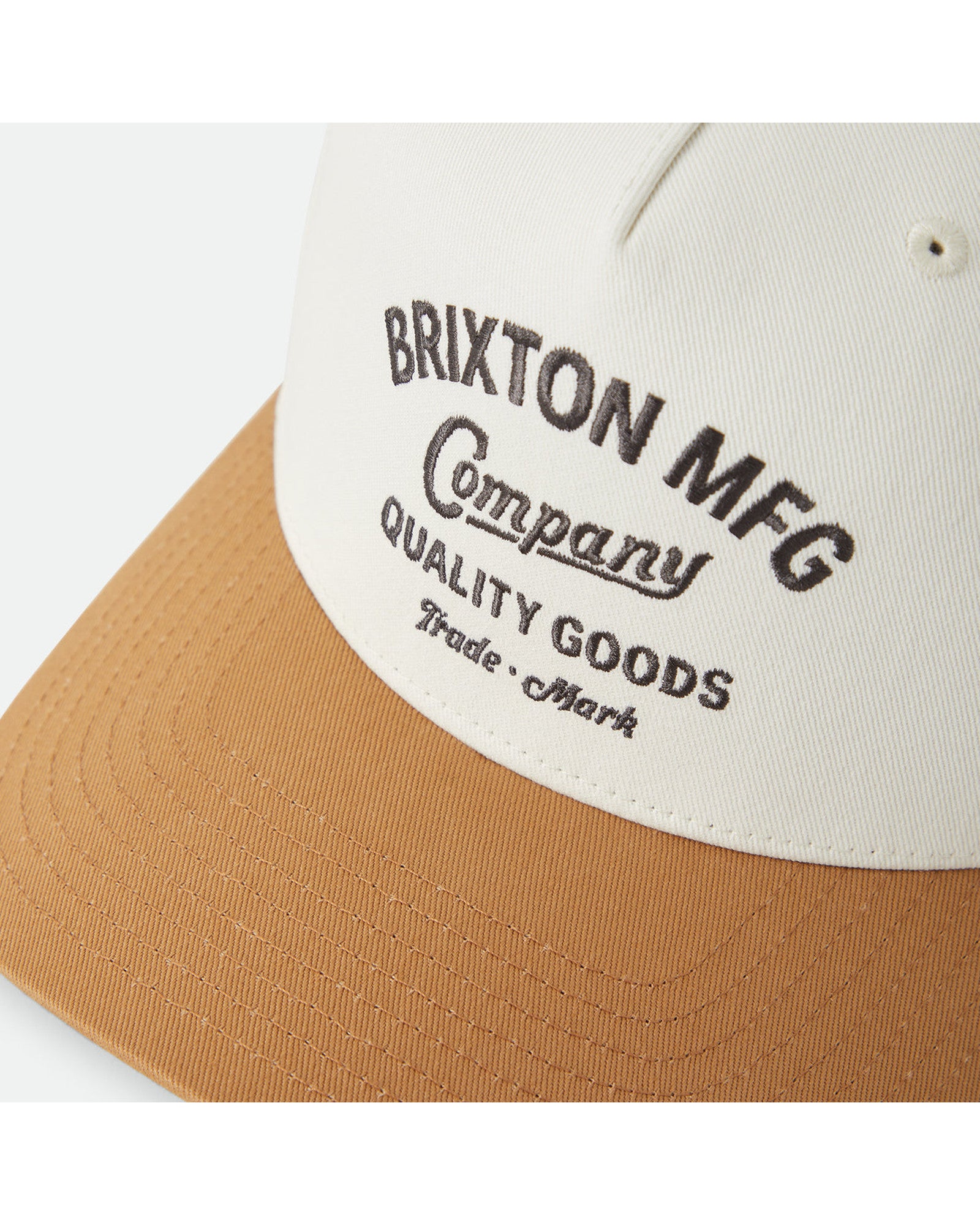 STRATTON SNAPBACK - OFF WHITE/CARAMEL
