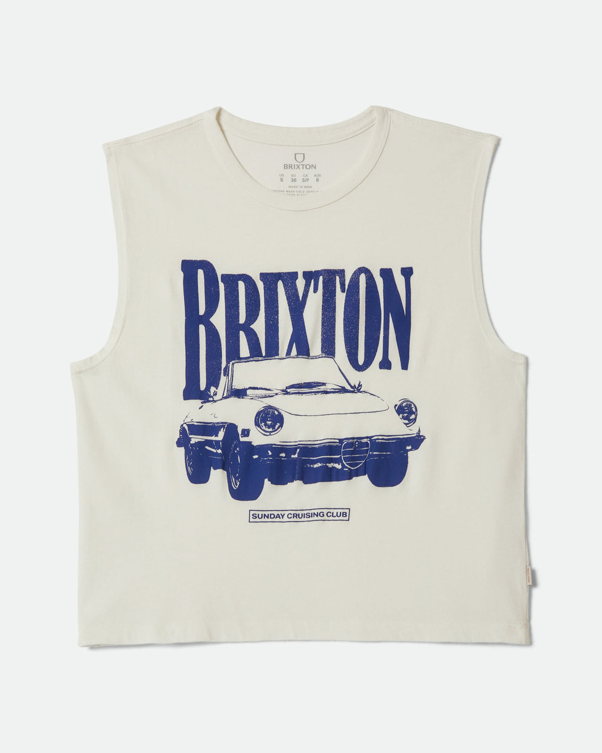SUNDAY CRUISING CLUB MUSCLE TANK - VINTAGE WHITE