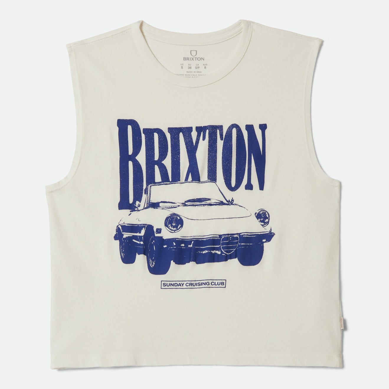 SUNDAY CRUISING CLUB MUSCLE TANK - VINTAGE WHITE