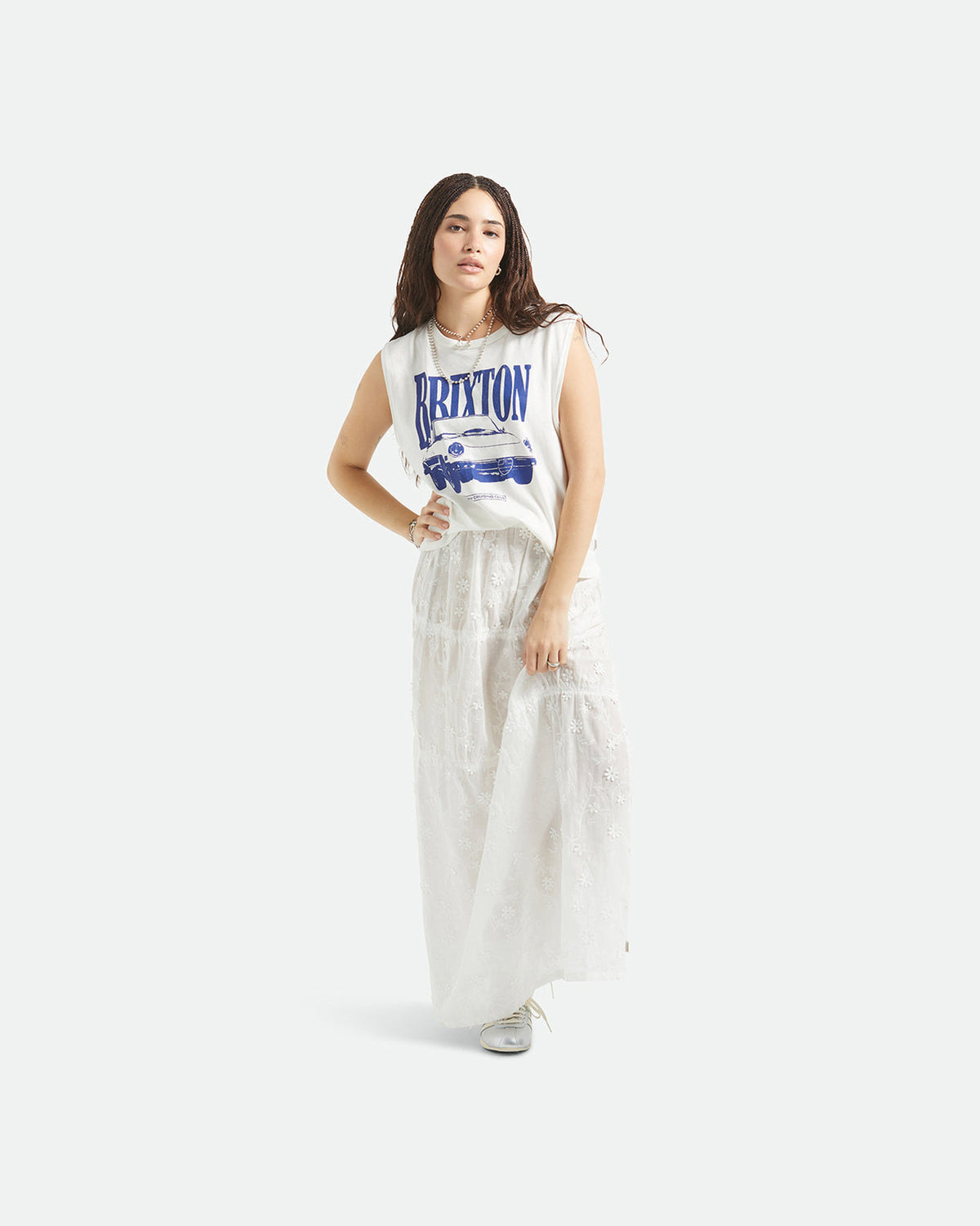 SUNDAY CRUISING CLUB MUSCLE TANK - VINTAGE WHITE