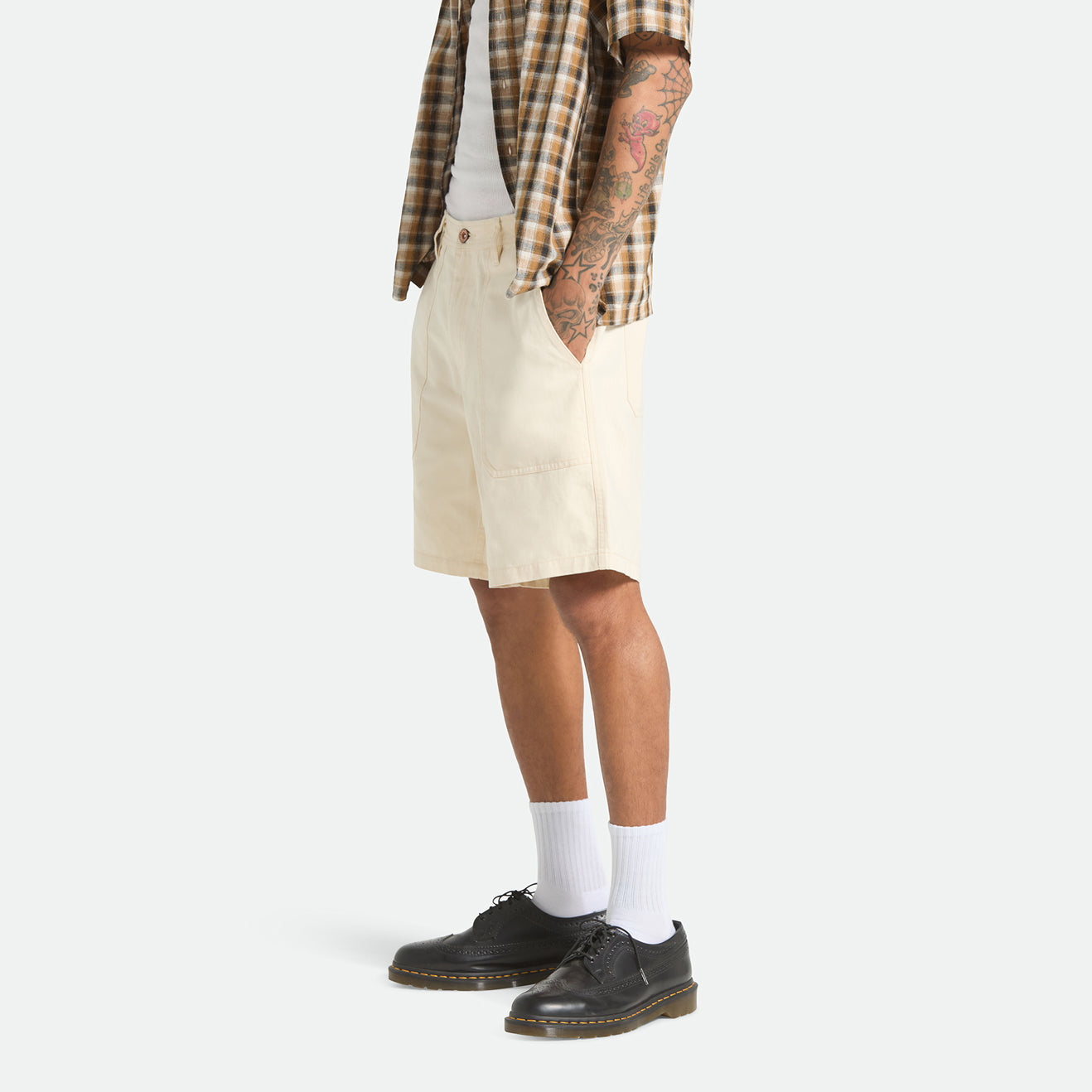 SURPLUS VW HERRINGBONE SHORT - WHITECAP