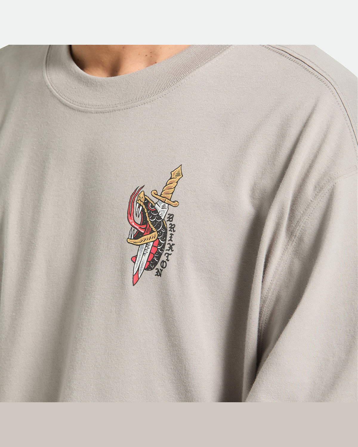 SWORD S/S BOXED CROP - PEBBLE STONE