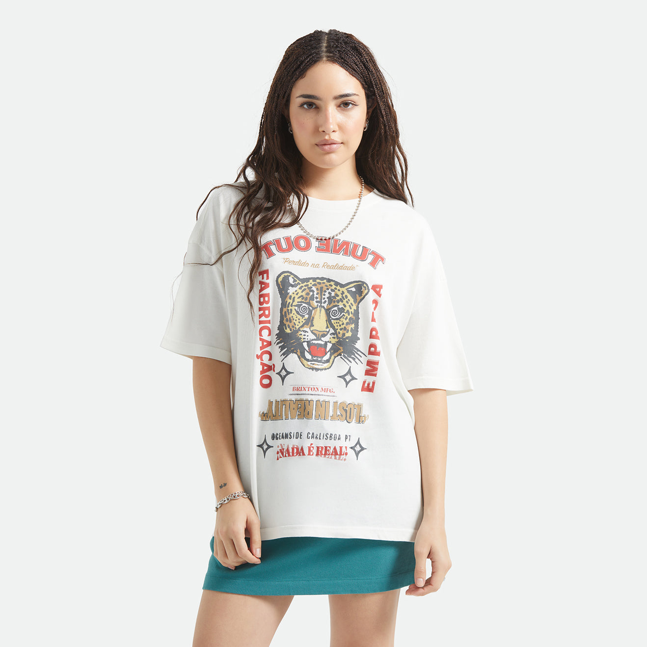 THE GETAWAY OVERSIZED BF TEE - VINTAGE WHITE