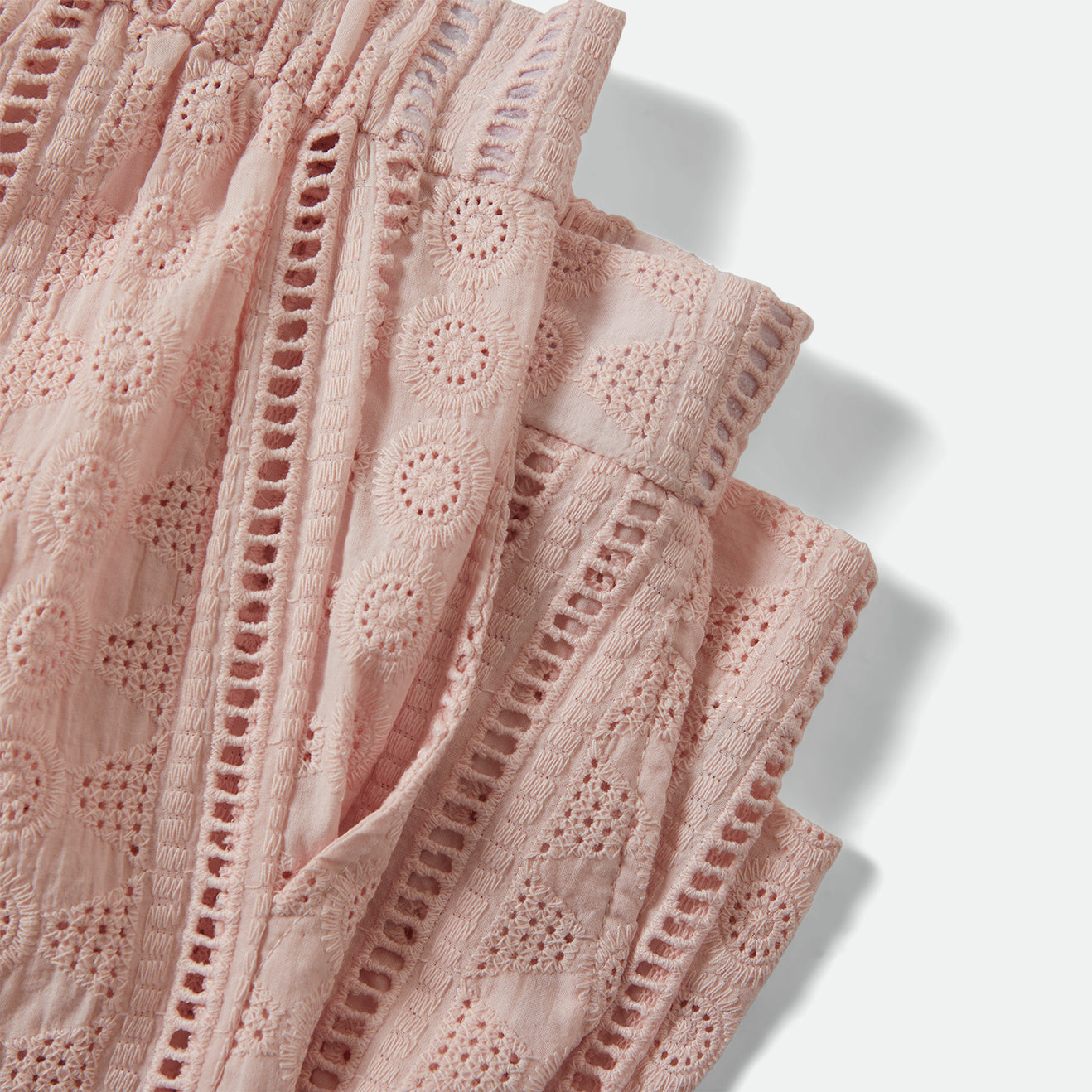 THE MERCER WIDE LEG TROUSER PANT - CHALK PINK