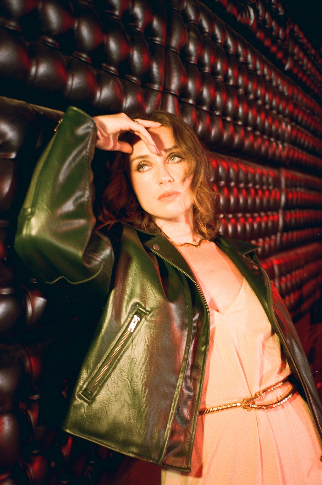 THE MOTO VEGAN LEATHER JKT-PINE NEEDLE