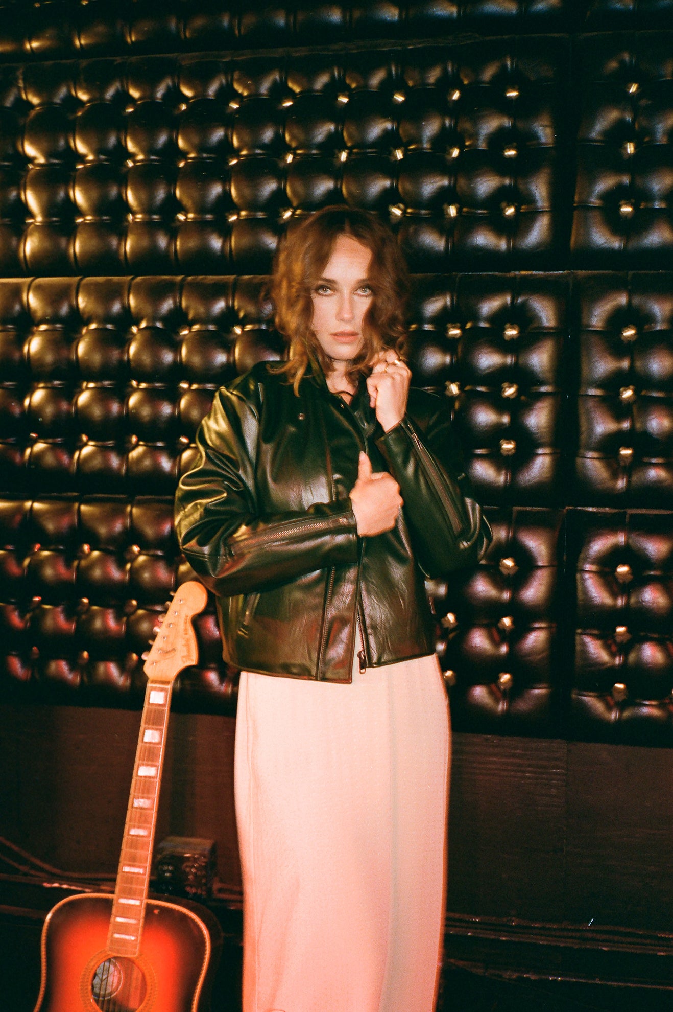THE MOTO VEGAN LEATHER JKT-PINE NEEDLE