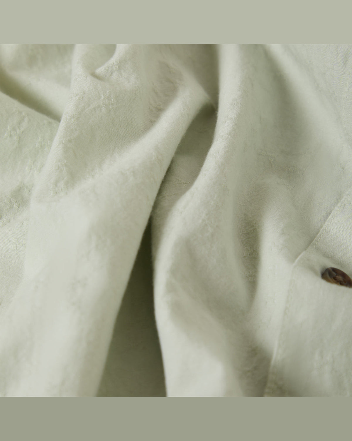 THE VINTAGE S/S WVN - SEA FOAM JACQUARD CHECK