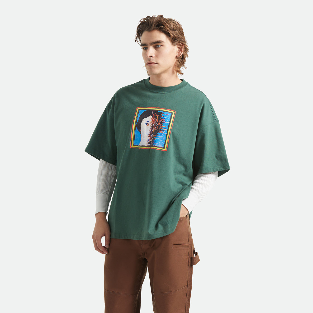 TRANSFORM S/S OVERSIZED TEE - PRIMAL GREEN