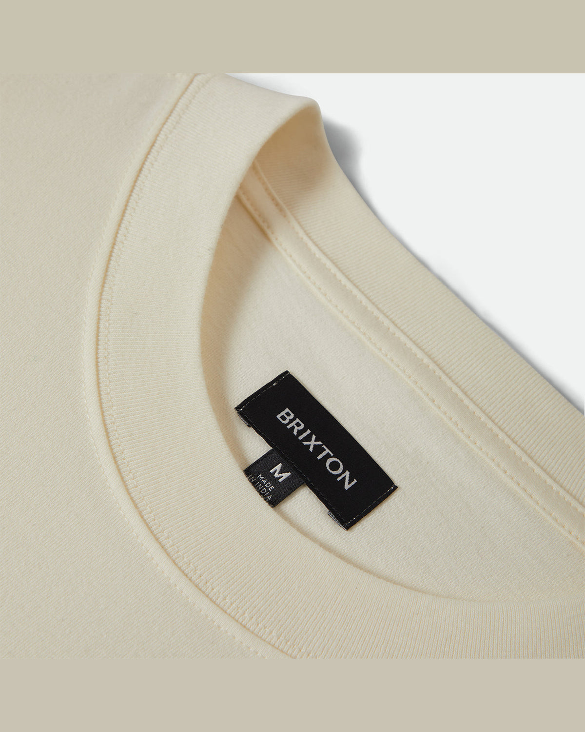 TUNE OUT S/S CROPPED TEE - CREAM