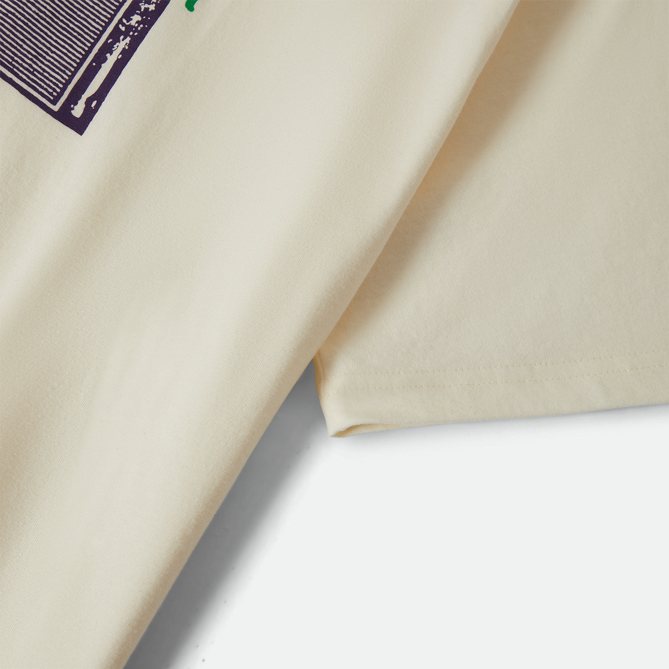 TUNE OUT S/S CROPPED TEE - CREAM