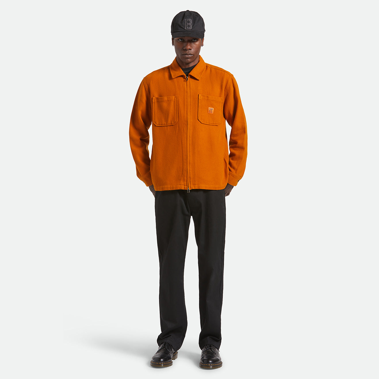 UNION ZIP FLANNEL - RUSTIC CARAMEL