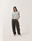 UTILITY EVERYDAY BARREL PANT - WASHED BLACK