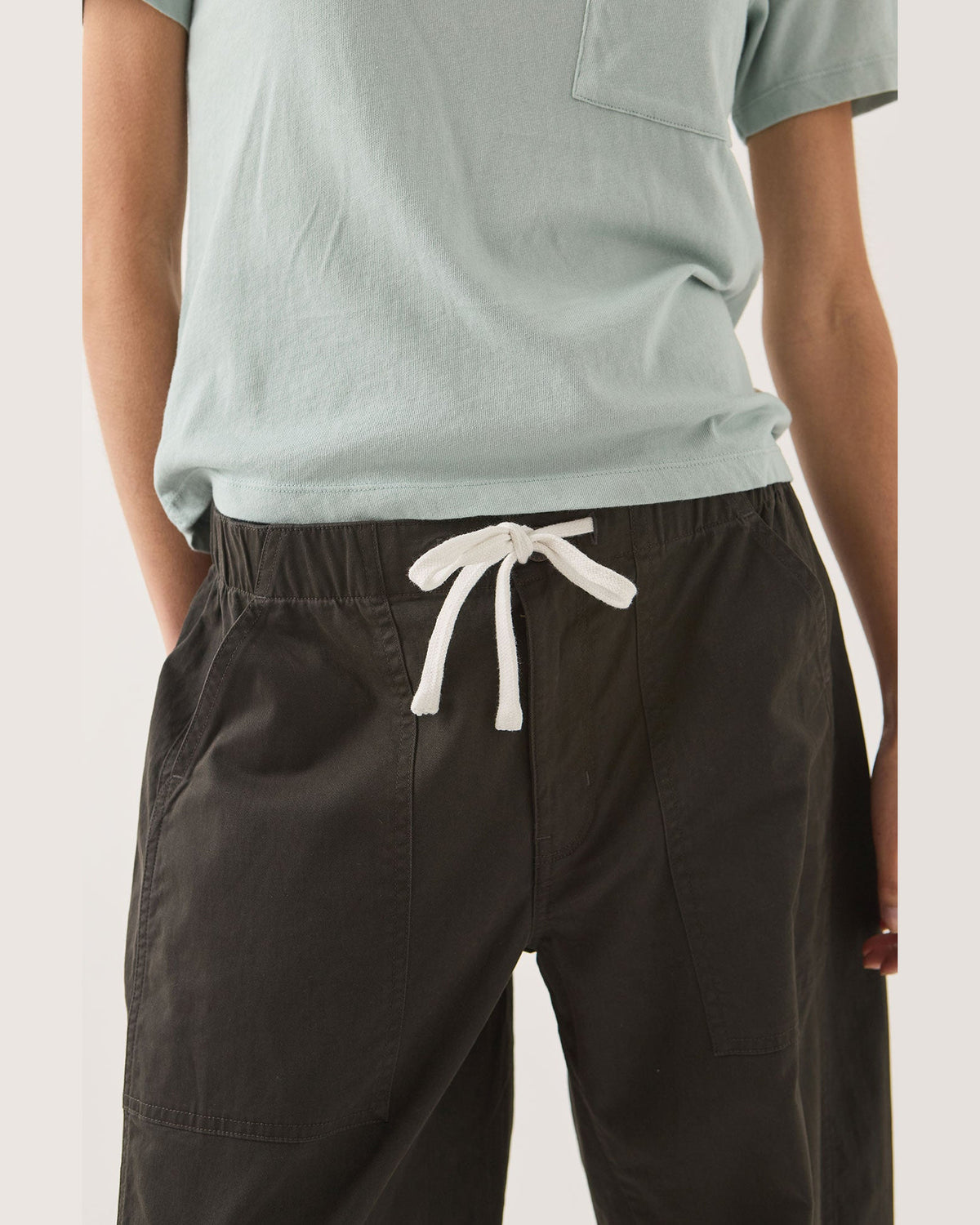 UTILITY EVERYDAY BARREL PANT - WASHED BLACK